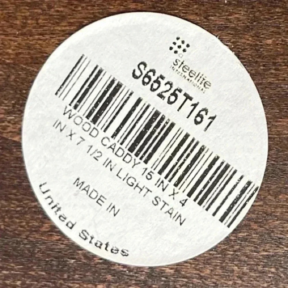 Steelite Wood Caddy 6525T162 Ebony Stain 15" Varick Form Handcrafted USA - Picture 12 of 12